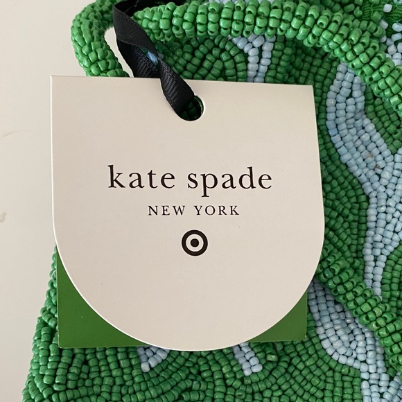Kate Spade / Kate Spade X Target Beaded Classic Rose Drawstring Bucket Bag NWT - Picture 7 of 10